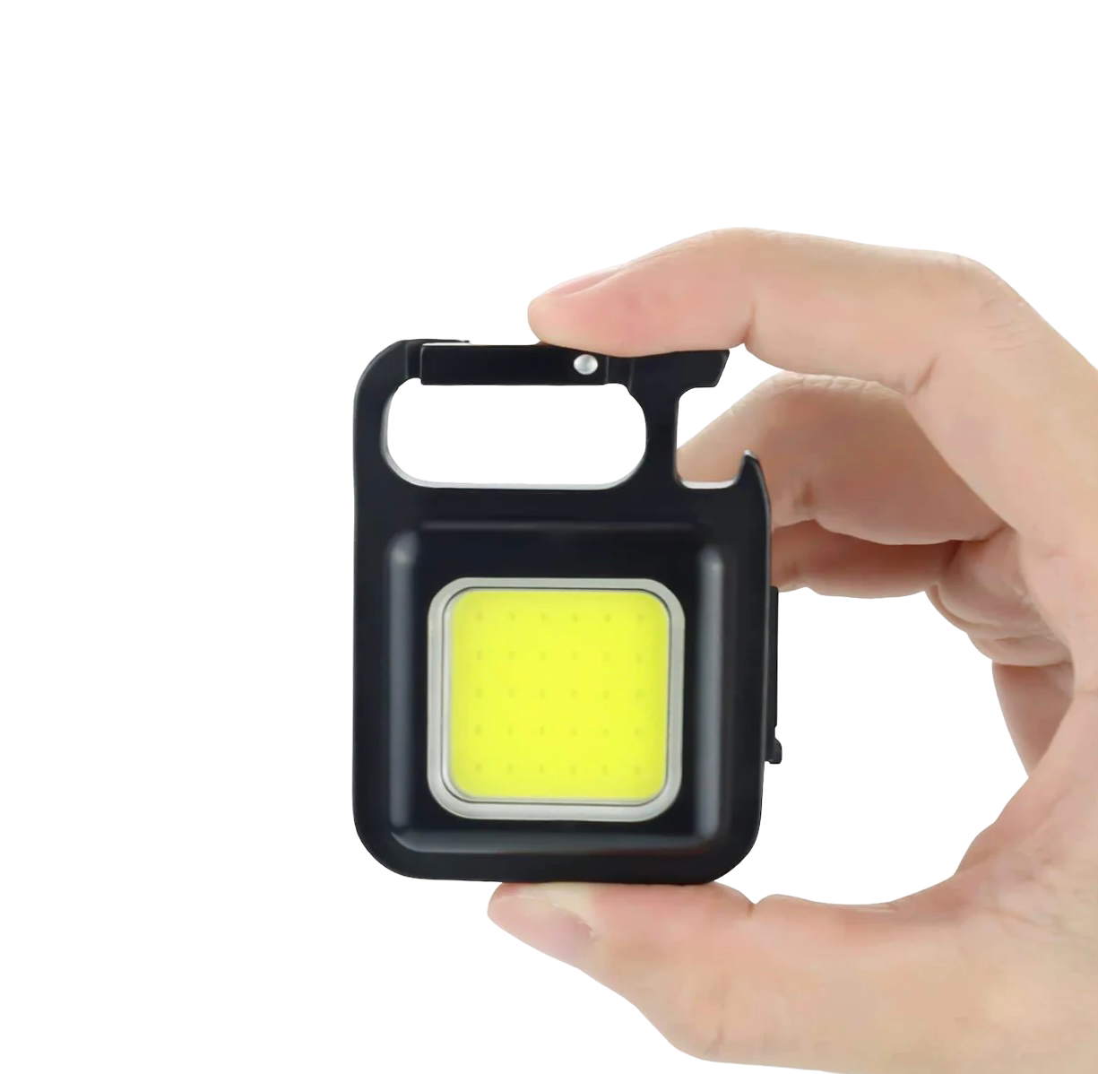 Mini COB Work Light TYPE-C Rechargeable Portable Keychain Light with Magnetic Overhaul